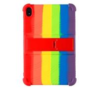 MQVQAUBST Tablet Case Suitable For Nokia T10 8.0inch Shell Shockproof Safe Silicone Portable Kickstand Tablet Protect Cover(Rainbow)