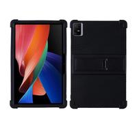 MQVQAUBST Tablet Case Suitable For TCL Tab 11/TCL NxtPaper 11 9466X 2023 Safe Shockproof Silicone Stand Cover(Black)