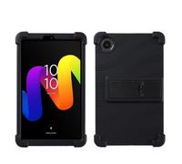 MQVQAUBST Tablet Case Suitable For TCL Tab 8 Gen 2 8.7inch 8188X Shockproof Cover Soft Silicon Stand Protective Shell(Black)