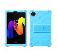 MQVQAUBST Tablet Case Suitable For TCL Tab 8 Gen 2 8.7inch 8188X Shockproof Cover Soft Silicon Stand Protective Shell(Sky Blue)