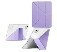 MQVQAUBST Y-Folding Deformation Case Suitable For Huawei Honor Pad X9a X9 Pro 11.5 ELN2-W29 W09 Clear Acrylic Hard Cover With Pen Slot(Purple,X9 Pro 11.5)