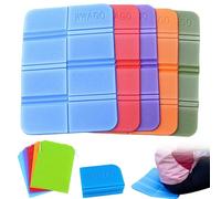 MQWDGJ Folding Foam Sit Mat, 5Pcs Moisture-Proof Folding Seat Mat, Thermally Insulated Folding Seat Pad Waterproof Hiking Seat Pad for Outdoor Hiking Walking Camping Picnic Park(5 Colors)