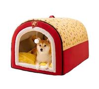 MQXDNFDC 2025 Portable Dog House New Year, Large Space Dog House, Pet Comfort Mat with Washable Cat Nest Puppy Cave Pet House for Kitten Indoor Cats A,XXL(A,L)