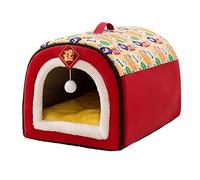 MQXDNFDC 2025 Portable Dog House New Year, Large Space Dog House, Pet Comfort Mat with Washable Cat Nest Puppy Cave Pet House for Kitten Indoor Cats A,XXL(B,XXXL)