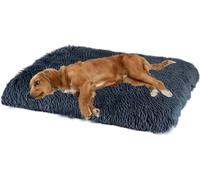 MQXDNFDC Large Dog Bed, Plush Dog Cat Cozy Kennel Soft Pet Cushion, Luxury Dog Improved Sleep Mat, Washable Dog Crate Pad, Waterproof and Non-slip Bottom,S/M/L/XL/XXL(Dark gray,122x85cm)