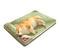 MQXDNFDC Pet Comfort Mat, Warm Dog Sofa Neck Pad, Winter Warm Dog Bed Mat Thickened Dog Sofa Mat, Removable Washable Pet Sofa Plaid Bed with Zipper L(L)