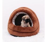 MQXDNFDC Soft Warm Dog Cat Bed, Puppy Kitten Sleeping Nest with Removable Cushion Indoor Portable Pet Bed, Pet Cave Bed Cuddler Cushion for Sofa Bed Floor