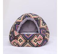 MQXDNFDC Soft Warm Dog Cat Bed, Puppy Kitten Sleeping Nest with Removable Cushion Indoor Portable Pet Bed, Pet Cave Bed Cuddler Cushion for Sofa Bed Floor