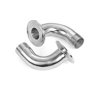 MQXFCZUX 1PC 1-1/2" BSPT Male x 2" Tri Clamp 90 Degree Elbow SUS304 Fitting MQXFCZUX