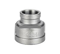 MQXFCZUX 1pc 1-1/2" to 1/2" BSP Female to Female Thread Reducer 304 Stainless Steel Pipe Fitting MQXFCZUX