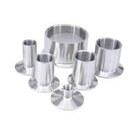 MQXFCZUX 1pc 1/2" BSPT Female Tri Clamp 0.5" 304 Stainless Ferrule Clamp Pipe Fitting MQXFCZUX