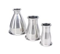 MQXFCZUX 1PC 1.5" 2" Tri Clamp Fit Tube O.D 45mm-38mm Reducer 304 Stainless Concentic Pipe Fitting MQXFCZUX