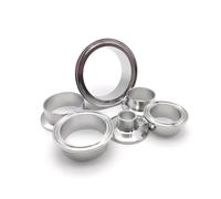 MQXFCZUX 1pc 108mm Ferrule 119mm SS304 Stainless Steel Tri Clamp Joint Quick Flange Chuck End Welded Pipe Fitting MQXFCZUX