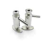 MQXFCZUX 1PC 50.5MM External Thread SUS304 Sample Valve 10mm MQXFCZUX