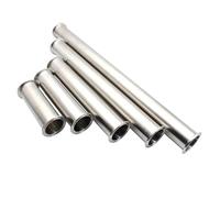 MQXFCZUX 1PC 51mm x Ferrule 64 Tri Clamp Type Spool Tube with Ferrule Clamp SS304 300mm Length Tube MQXFCZUX