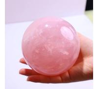 MQXFCZUX 1pc 7.5-8CM rose quartz polished crystal ball bedroom love ornaments will be favored by the god of give it to girl