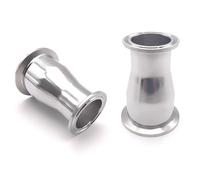 MQXFCZUX 1pc OD89mm x OD76mm 304 Stainless Steel Grade Tri Clamp Reducer Ferrule 1.5-4" Pipe Fittings MQXFCZUX