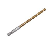 MQXFCZUX 5pcs 1.5-4.0mm HSS High Speed Steel Titanium Coated Drill Bit Set 1/4 Hex Shank Hexagonal Handle Twist Drill MQXFCZUX