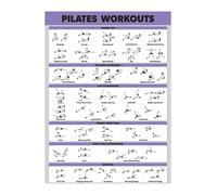 MQXFCZUX Complete Pilates Basics - Exercise Chart for Core Activation, Posture Improvement & Home Fitness Framed,16x24inch(40x60cm)