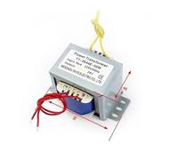 MQXFCZUX EI Power Transformer AC-AC 220V 380V Input 9V 12V 18V 24V 36V 110V 24V-0-24V Isolation Transformer 50W/VA Electronic Transformer (9V)