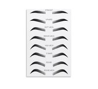 MQXFCZUX Eyebrow Design & Shape Chart Poster - Comprehensive Guide for Shaping, Filling, and Styling Brows - Large Canvas Print for Salon Wall or Home Decor Unframed,16x24inch(40x60cm)