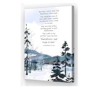 MQXFCZUX His Mercies Are Every Morning Lamentations 3 21-24 Scripture Canvas Wall-Art Print for Bedroom Home Office Unframed,08x12inch(20x30cm)
