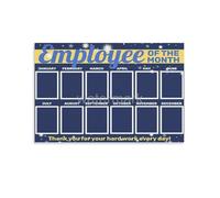 MQXFCZUX Team Appreciation Poster - Employee of the Month Recognition Display, Motivational Office Wall Art for Staff Awards, Workplace Decor Framed,16x24inch(40x60cm)