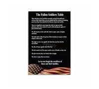 MQXFCZUX Veterans Tribute Wall Art, Remembering Our Heroes Poster for Patriotic Home Decor, VFW, Community Center(Unframed,16x24inch(40x60cm))