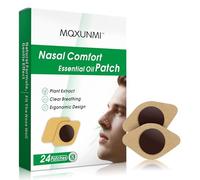 MQXUNMI 24Count Nasal Patches for Sinus Comfort, Essential Oil Stick-On Patches for Kids & Adults, Natural Herbal Relief for Stuffy Nose & Nasal Discomfort, Breathable Hypoallergenic Nose Strips