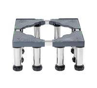 MQZHUK Adjustable Base for Washing Machine | Washing Machine Stand Fridge Stand with 12 Strong Feet | Washing Machine Stand Adjustable Dryer Stand | Multi-functional Movable Base[18-21cm]