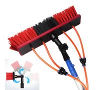 MQZHUK Water Fed Telescopic Brush 10-39ft, Window Cleaning Pole, Solar Panel Cleaning Equipment, Extendable Cleaner Conservatory Roof / 5m Rod / 35cm Brush Head