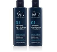 MR 2 in 1 Thickening Shampoo & Conditioner (250ml) - Hair Thickening System for Men with Strengthening PPX - Vegan & Cruelty Free for Hair Growth (Pack of 2)