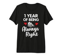 Mr Always Right 1st Wedding for Husband Premium T-Shirt
