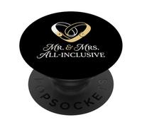Mr And Mrs All Inclusive Honeymoon Resort Travel Couple PopSockets Adhesive PopGrip