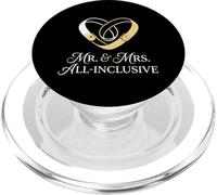 Mr And Mrs All Inclusive Honeymoon Resort Travel Couple PopSockets PopGrip for MagSafe