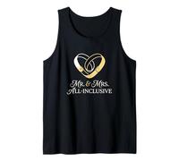 Mr and Mrs All Inclusive Honeymoon Resort Travel Couple Tank Top