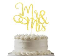 Mr and Mrs Cake Topper, Wedding/Engagement/Anniversary Cake Decoration Supplies (Mr-1)