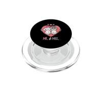 Mr and Mrs Cat Wedding Bridal Shower PopSockets PopGrip for MagSafe
