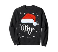 Mr and Mrs Claus Couples Matching Christmas Pajamas Santa Sweatshirt