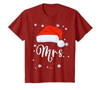 Mr and Mrs Claus Couples Matching Christmas Pajamas Santa T-Shirt
