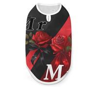 Mr And Mrs Dog Shirts Sleeveless T-Shirt Pet Tank Top Soft Summer Vests Clothes for Dogs And Cat M