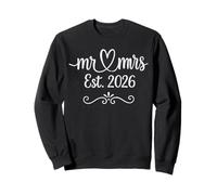 Mr. And Mrs. Est. 2026 Just Married Wedding Husband & Wife Sweatshirt