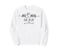 Mr. And Mrs. Est. 2026 Just Married Wedding Husband & Wife Sweatshirt