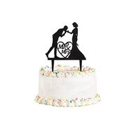 Mr and Mrs Happy Anniversary Acrylic Cake Topper