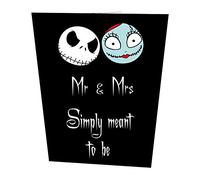 Mr and Mrs Jack and Sally Skelington Wedding Card