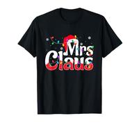 Mr and Mrs Santa Claus Couples Matching Family Christmas T-Shirt