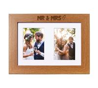 Mr and Mrs Wedding Photo Picture Frame Double 6x4 Inch