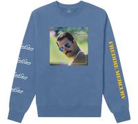 Mr Bad Guy Sleeve Print Long-Sleeved T-Shirt Freddie Mercury Blue L