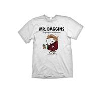 'Mr. Baggins' Geek T-Shirt Inspired By The Hobbit - (White) S