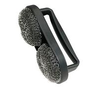 MR. BAR-B-Q 06470Y Hand Held Scrubber Brush, Black